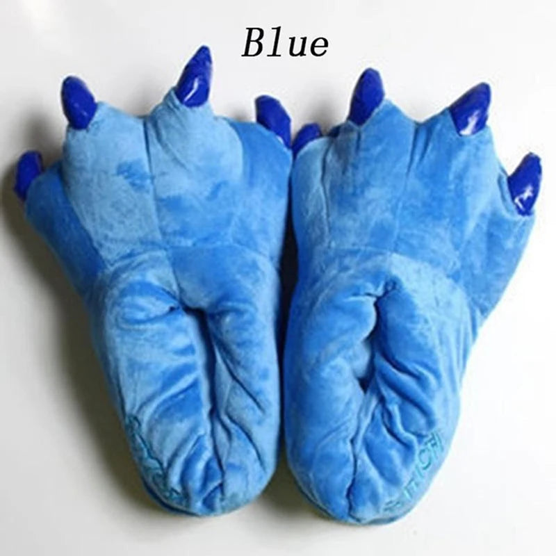 Winter Warm Indoor Floor Slippers Unisex Paw Plush Monster Claw Design For Home - ToylandEU