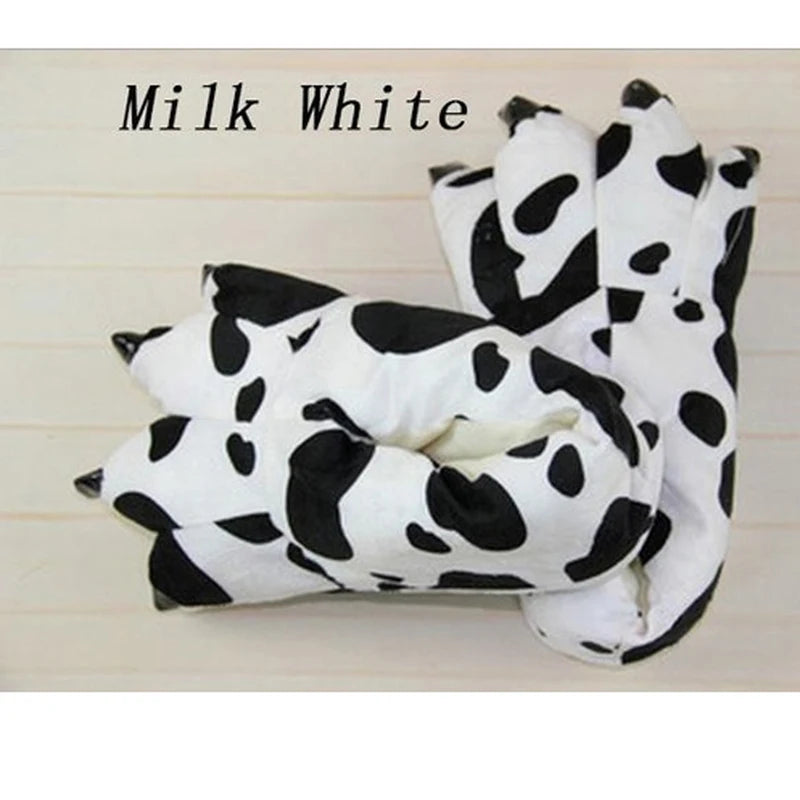 Winter Warm Indoor Floor Slippers Unisex Paw Plush Monster Claw Design For Home - ToylandEU