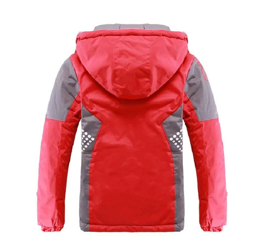 Winter Warm Kids Coat Thick Fleece Waterproof Hood - ToylandEU