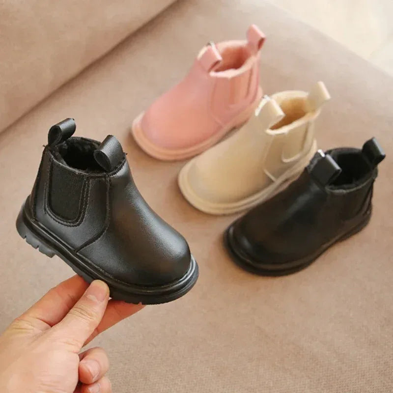 Winter Warm Leather Baby Boots For First Walkers Unisex - ToylandEU