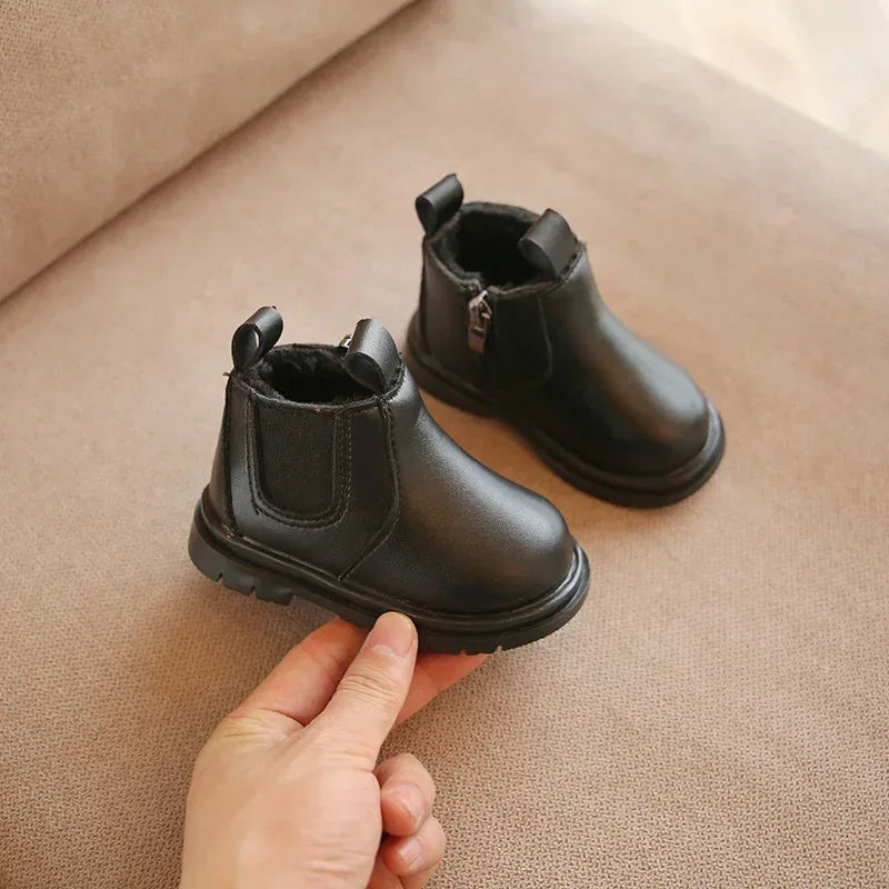Winter Warm Leather Baby Boots For First Walkers Unisex - ToylandEU