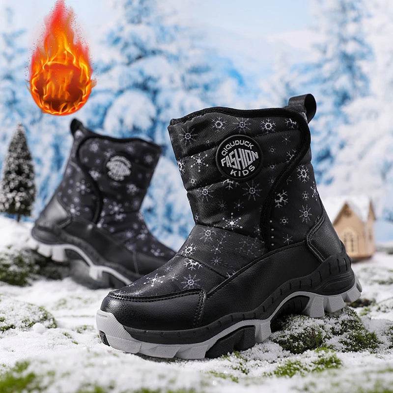 Winter Warm Snow Boots Waterproof Anti Slip For Children - ToylandEU