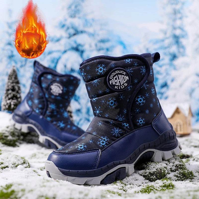 Winter Warm Snow Boots Waterproof Anti Slip For Children - ToylandEU