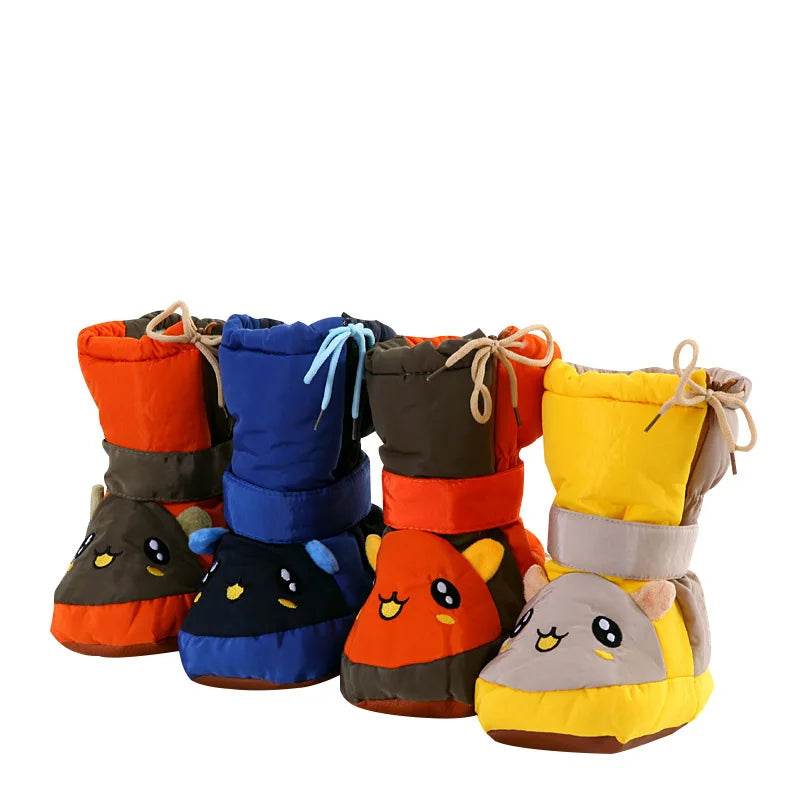 Winter Warmth Baby Boots with Side Zipper - Cartoon High-Tube Cotton Shoes for Toddlers 2021 - ToylandEU