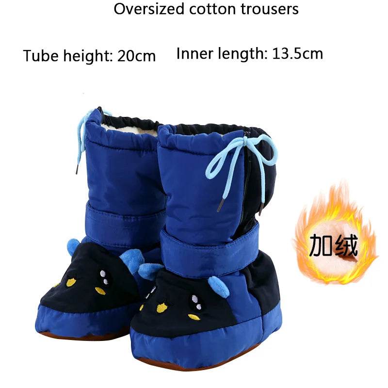 Winter Warmth Baby Boots with Side Zipper - Cartoon High-Tube Cotton Shoes for Toddlers 2021 - ToylandEU