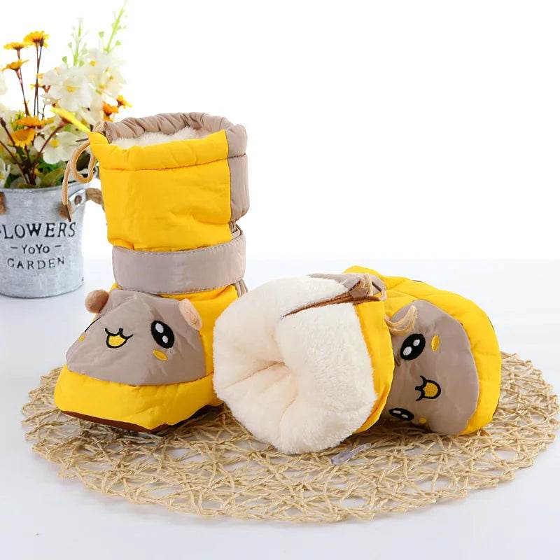 Winter Warmth Baby Boots with Side Zipper - Cartoon High-Tube Cotton Shoes for Toddlers 2021 - ToylandEU