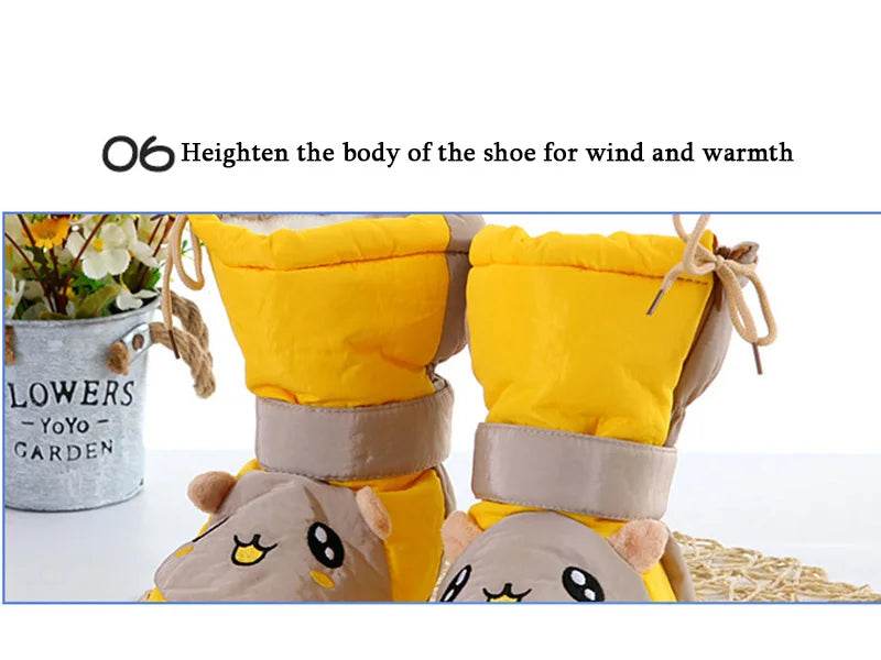 Winter Warmth Baby Boots with Side Zipper - Cartoon High-Tube Cotton Shoes for Toddlers 2021 - ToylandEU