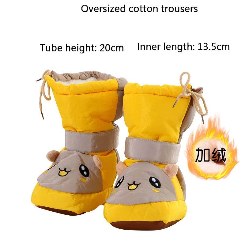 Winter Warmth Baby Boots with Side Zipper - Cartoon High-Tube Cotton Shoes for Toddlers 2021 - ToylandEU