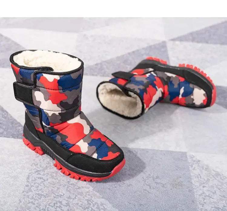 Winter Warmth Kids' Cold-Proof Booties - Soft Bottom, Non-Slip, Casual Footwear for Girls and Boys - ToylandEU