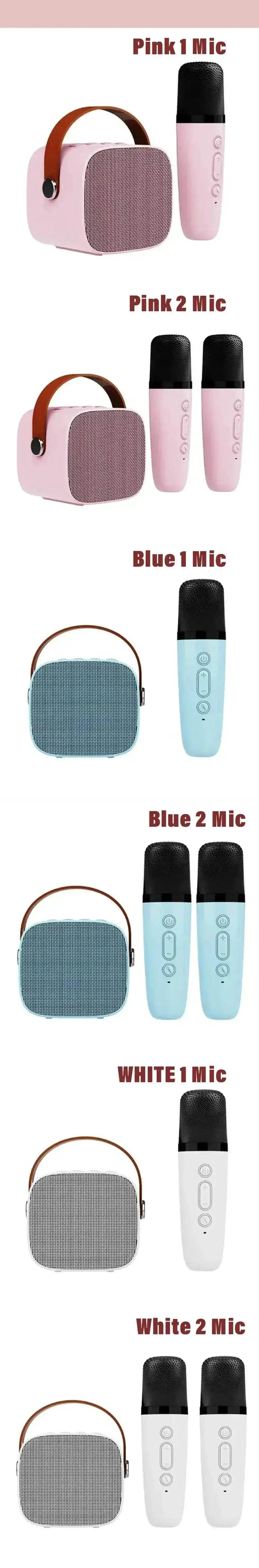  Wireless Dual Microphones Portable Karaoke Machine HomeKTV -  ToylandEU™