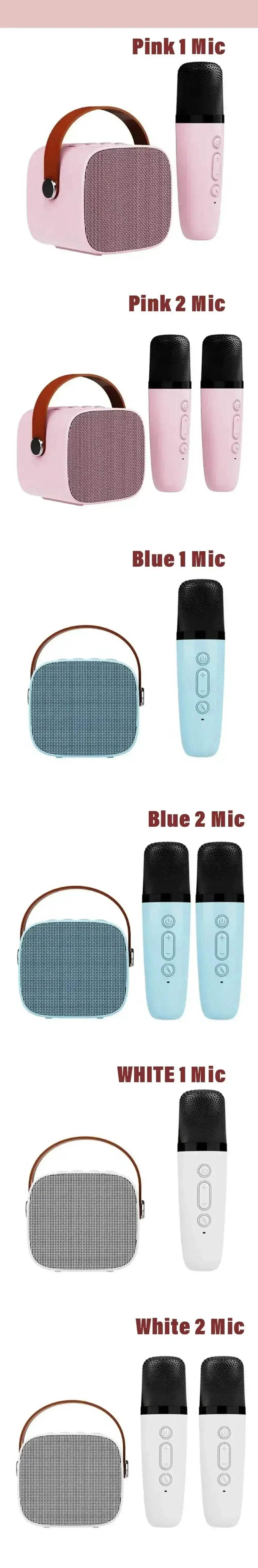  Wireless Dual Microphones Portable Karaoke Machine HomeKTV -  ToylandEU™