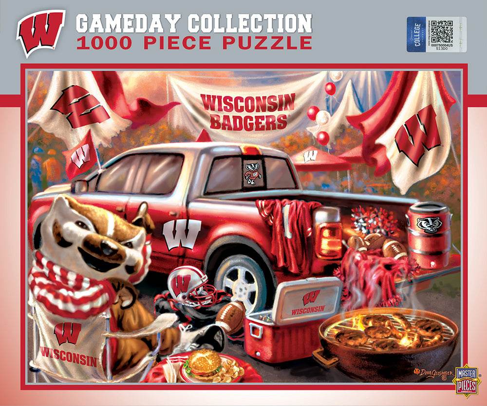 Wisconsin Badgers 1000 Piece Gameday Design MasterPieces - ToylandEU