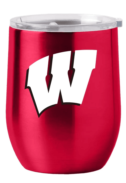 Wisconsin Badgers 16oz Stainless Steel Travel Tumbler - ToylandEU