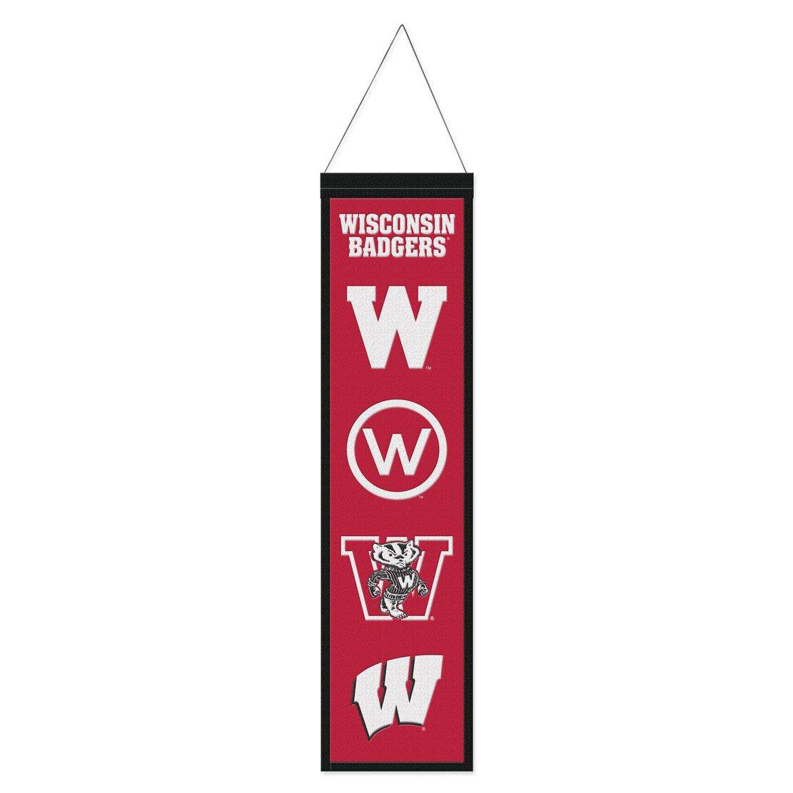 Wisconsin Badgers Banner Wool 8x32 Heritage Evolution - ToylandEU