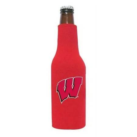 Wisconsin Badgers Bottle Sleeve Holder Neoprene Red 12oz - ToylandEU