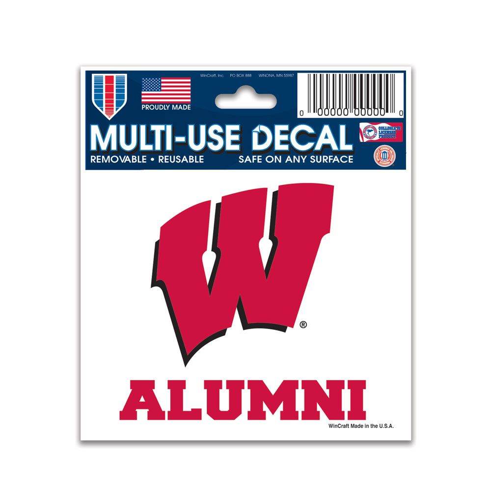 Wisconsin Badgers Decal 3x4 Multi Use Alumni Design - ToylandEU