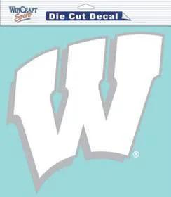  Wisconsin Badgers Decal 8x8 Die Cut White -  ToylandEU™