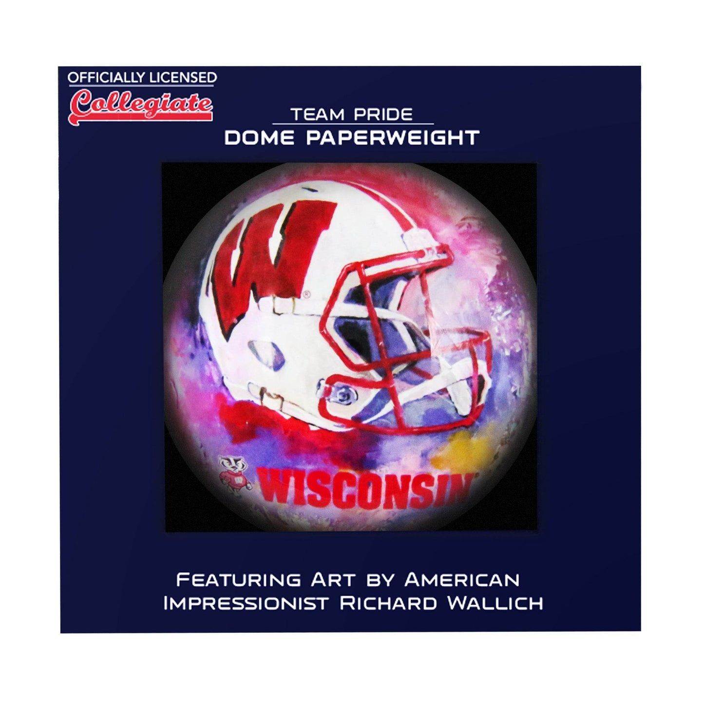 Wisconsin Badgers Domed Paperweight Officially Licensed - ToylandEU