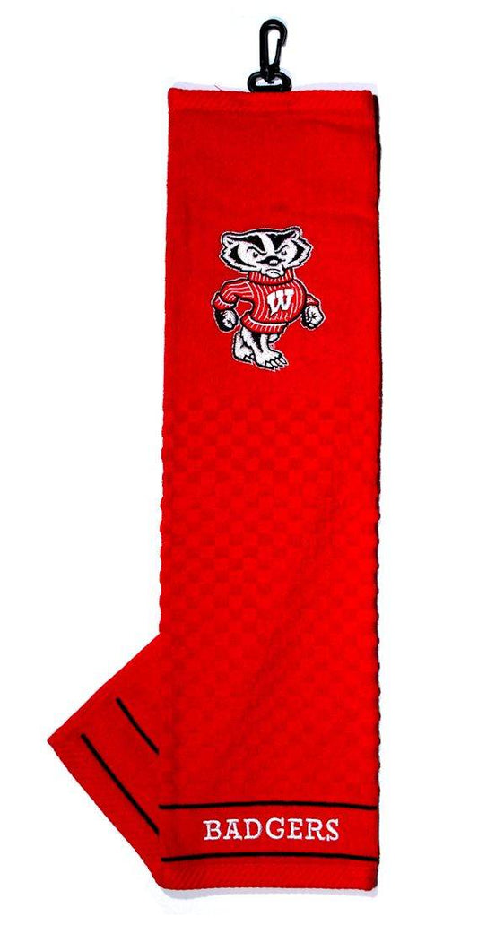 Wisconsin Badgers Embroidered Golf Towel 16 By 22 Inches - ToylandEU