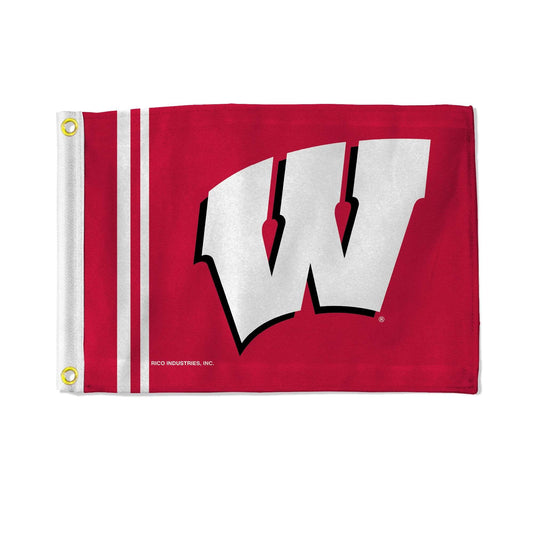 Wisconsin Badgers Flag 12x17 Striped Utility Banner - ToylandEU