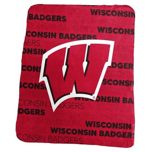 Wisconsin Badgers Fleece Blanket 50x60 Classic Throw - ToylandEU