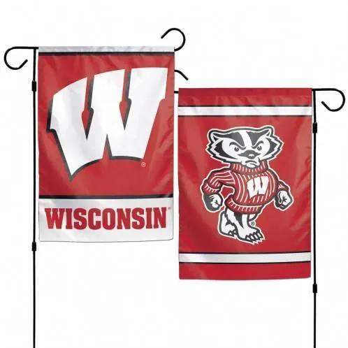  Wisconsin Badgers Garden Flag 12x18 Two Sided WinCraft -  ToylandEU™
