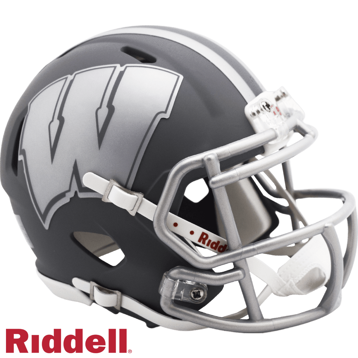 Wisconsin Badgers Helmet Riddell Mini Speed Style Slate - ToylandEU