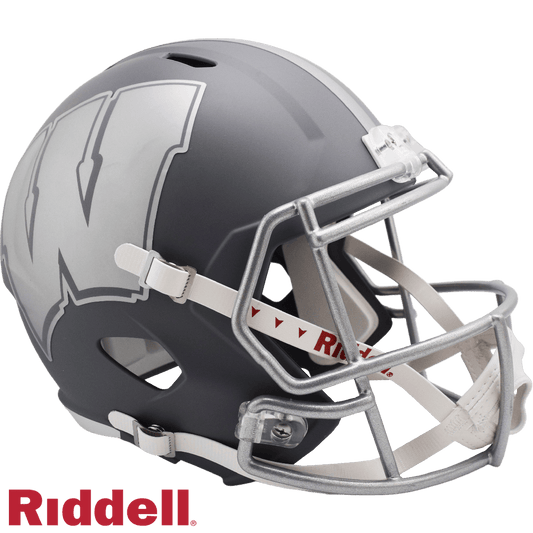 Wisconsin Badgers Helmet Riddell Replica Full Size Slate - ToylandEU