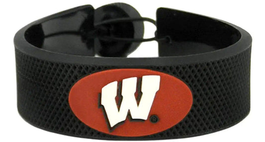  Wisconsin Badgers Leather Bracelet Classic Hockey Co -  ToylandEU™