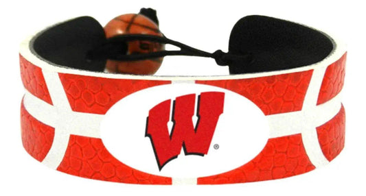  Wisconsin Badgers Leather Bracelet Team Color With Bead -  ToylandEU™