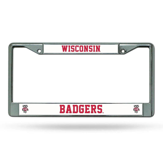  Wisconsin Badgers License Plate Frame Chrome -  ToylandEU™