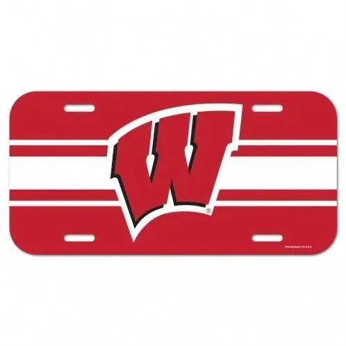  Wisconsin Badgers License Plate Plastic -  ToylandEU™