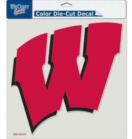 Wisconsin Badgers Licensed 8x8 Die Cut Color Vinyl Decal - ToylandEU