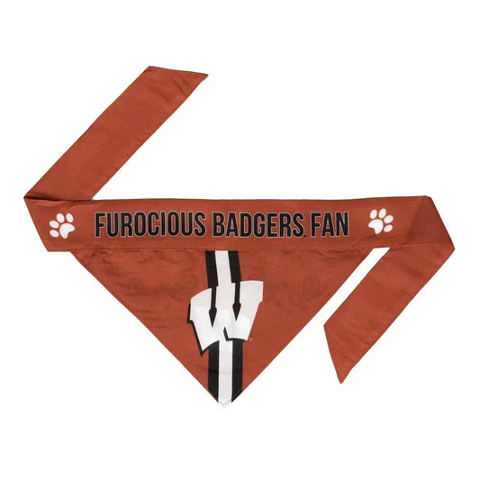  Wisconsin Badgers Pet Bandanna Size S Reversible Logo -  ToylandEU™