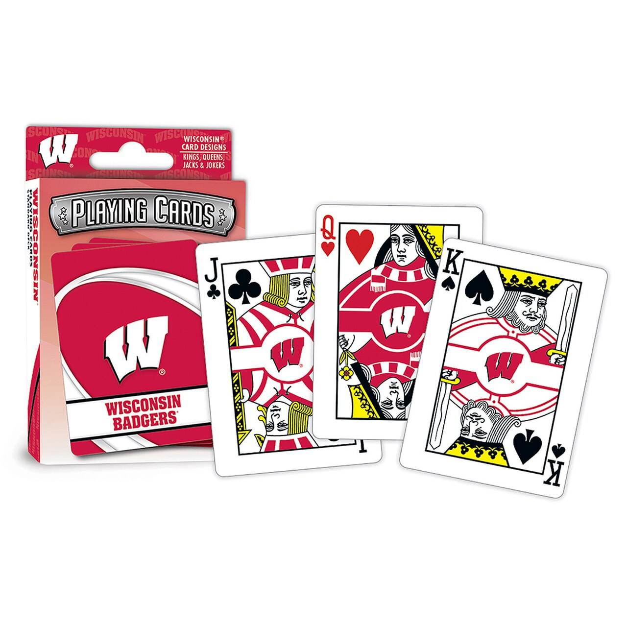 Wisconsin Badgers Playing Cards 52 Card Deck With Jokers - ToylandEU