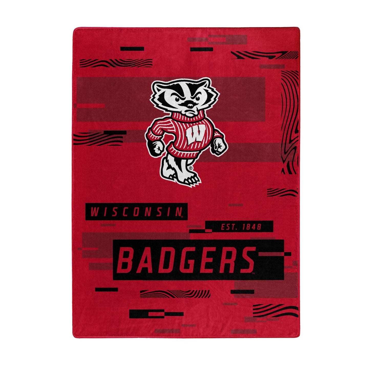 Wisconsin Badgers Raschel Throw Blanket 60x80 Pattern - ToylandEU