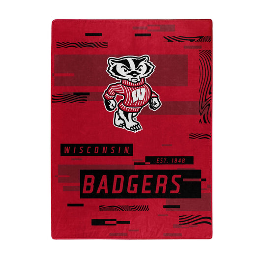 Wisconsin Badgers Raschel Throw Blanket 60x80 Pattern - ToylandEU