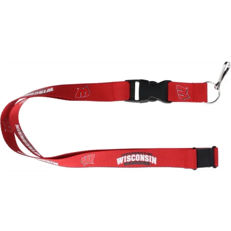 Wisconsin Badgers Red Lanyard with Breakaway Aminco - ToylandEU