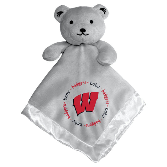 Wisconsin Badgers Security Bear Gray Plush Embroidered Logo - ToylandEU