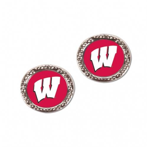 Wisconsin Badgers Special Order Post Style Earrings - ToylandEU
