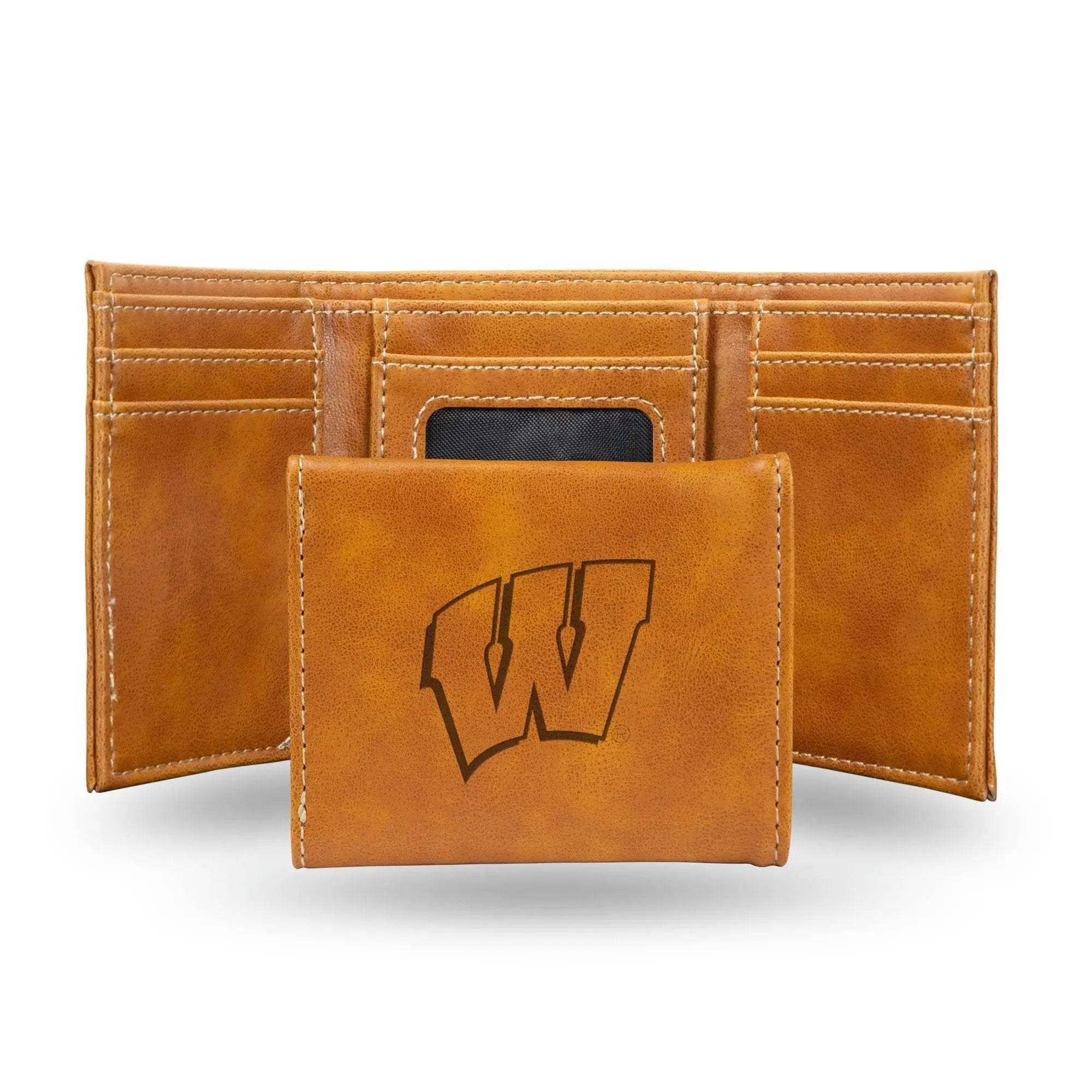 Wisconsin Badgers Trifold Wallet Laser Engraved Order ToylandEU