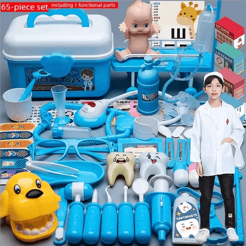 WizKidz Doctor Nurse Role Play Set Medical Tools Trolley Box - ToylandEU