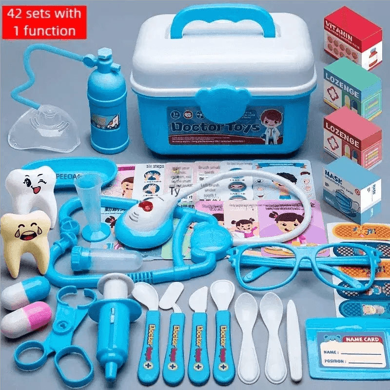 WizKidz Doctor Nurse Role Play Set Medical Tools Trolley Box - ToylandEU