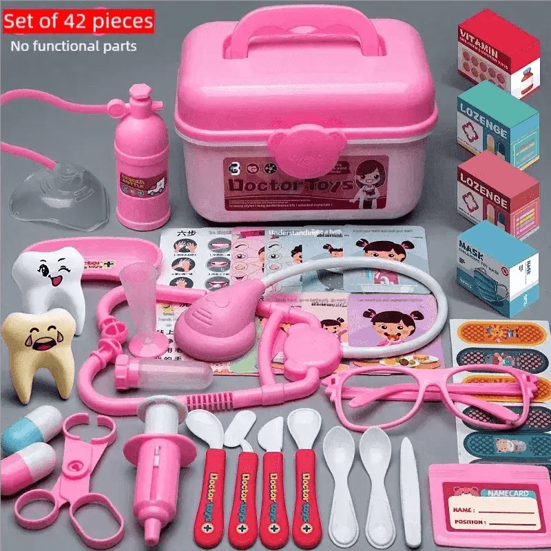WizKidz Doctor Nurse Role Play Set Medical Tools Trolley Box - ToylandEU