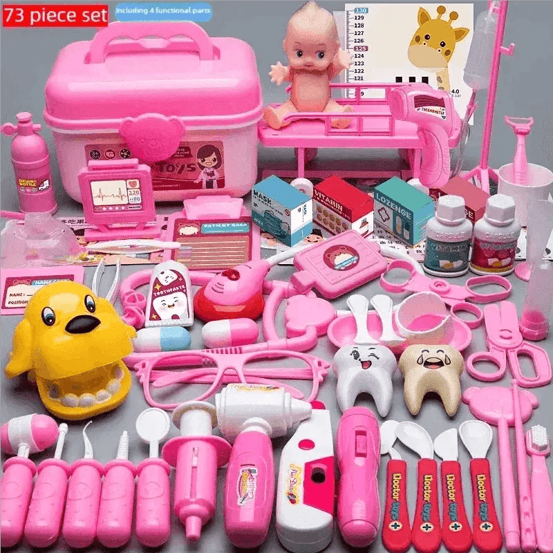 WizKidz Doctor Nurse Role Play Set Medical Tools Trolley Box - ToylandEU