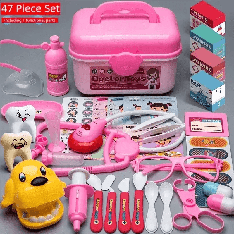 WizKidz Doctor Nurse Role Play Set Medical Tools Trolley Box - ToylandEU