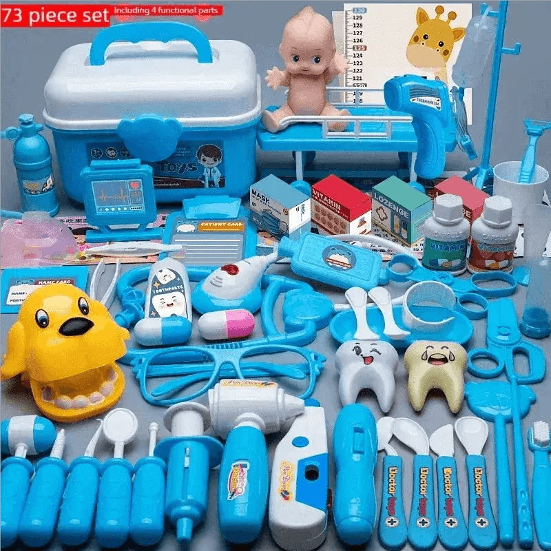WizKidz Doctor Nurse Role Play Set Medical Tools Trolley Box - ToylandEU