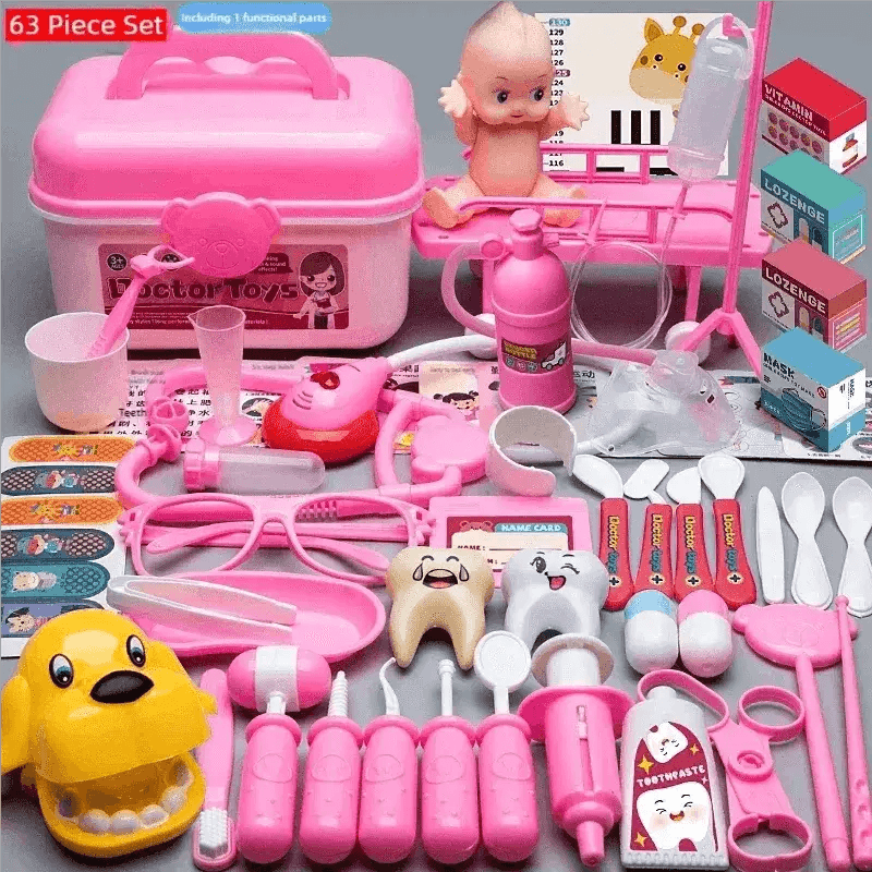 WizKidz Doctor Nurse Role Play Set Medical Tools Trolley Box - ToylandEU