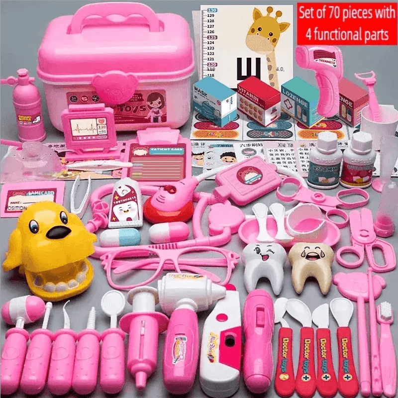 WizKidz Doctor Nurse Role Play Set Medical Tools Trolley Box - ToylandEU