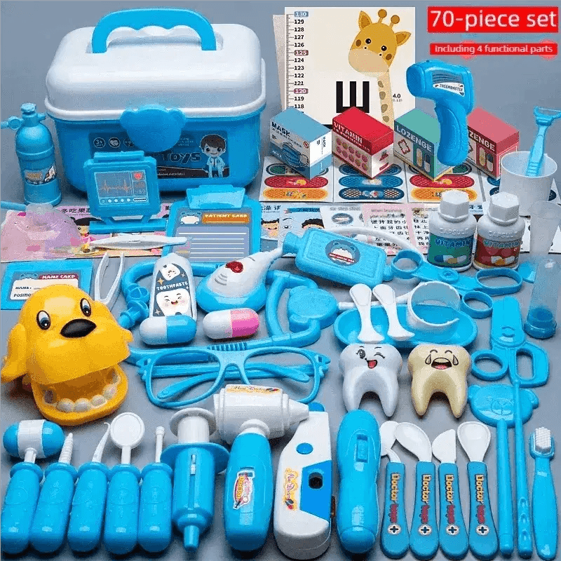 WizKidz Doctor Nurse Role Play Set Medical Tools Trolley Box - ToylandEU